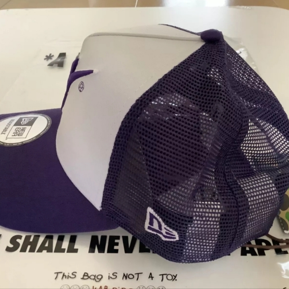 Bape Purple and White New Era Cap ‼️ NEW ‼️ - Picture 3 of 8